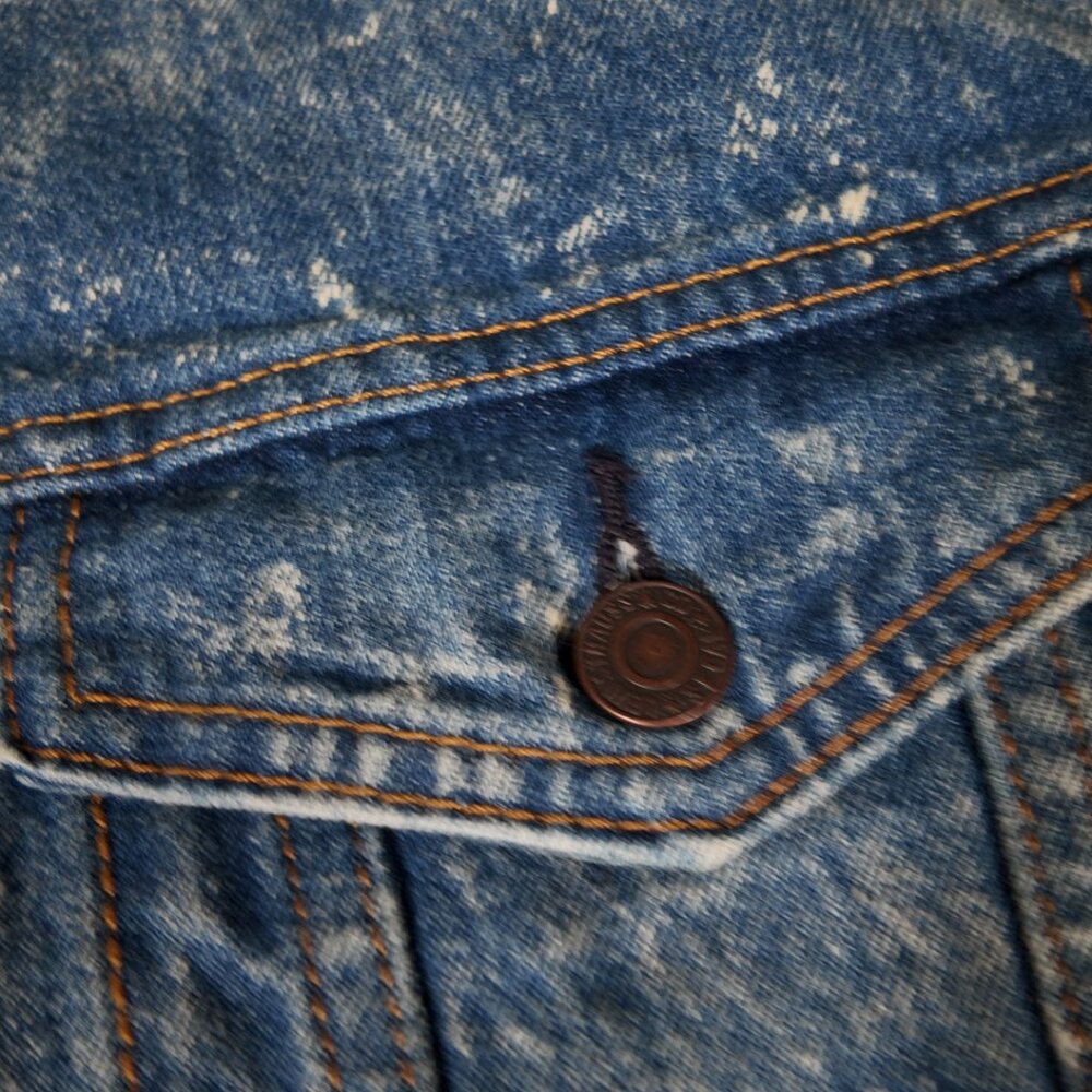 🔥 Levi’s Acid Wash Denim Trucker Jacket - Vintage - XL 🔥 - Picture 5 of 10